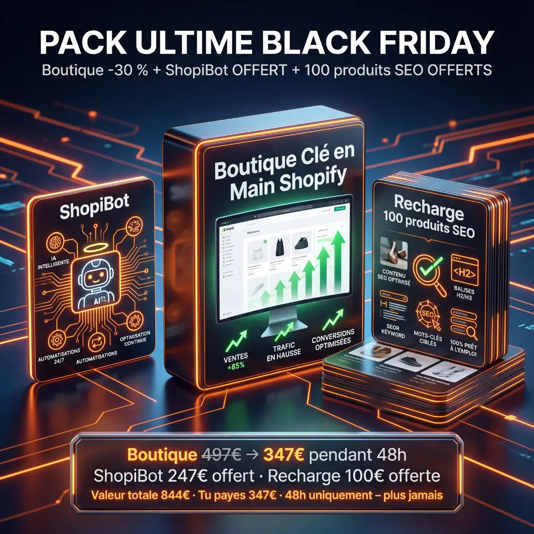 boutique shopify clé en main